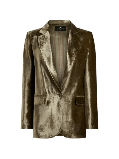 ETRO velvet jacket Green WRCA004299TCD01