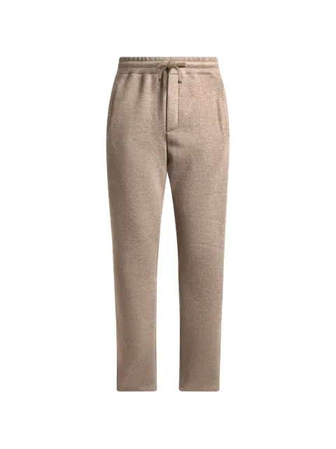 ETRO Arnica-motif jacquard track pants Brown MRMC000499JJD14