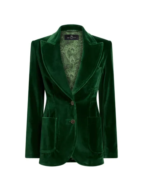 ETRO velvet jacket Green WRCA000999TUEI1
