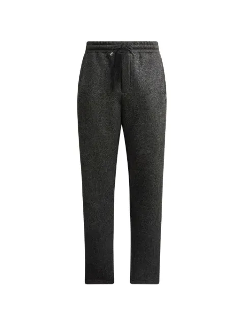 ETRO Arnica-motif jacquard track pants Grey MRMC000499JJD14