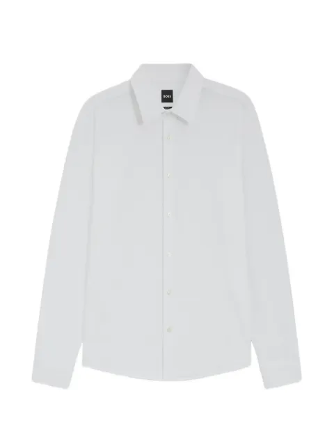 BOSS long-sleeve button-down shirt White 50560706