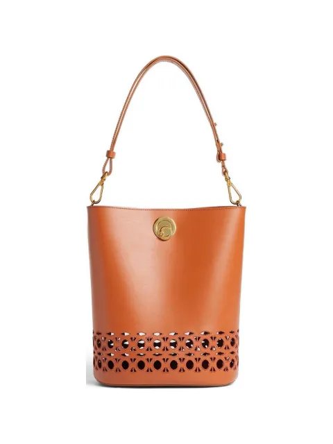 Coccinelle medium Nikla laser-cut leather shoulder bag Orange E1UOE230101