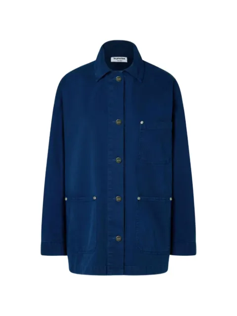 La Piscine patch-pocket jacket Blue LS261WO016TW036