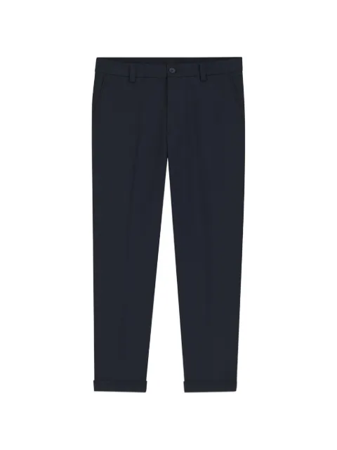 BOSS pressed-crease turn-up trousers Blue 50553829