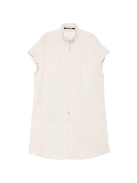 Julius creased short-sleeve coat Neutrals 937BLM6SND