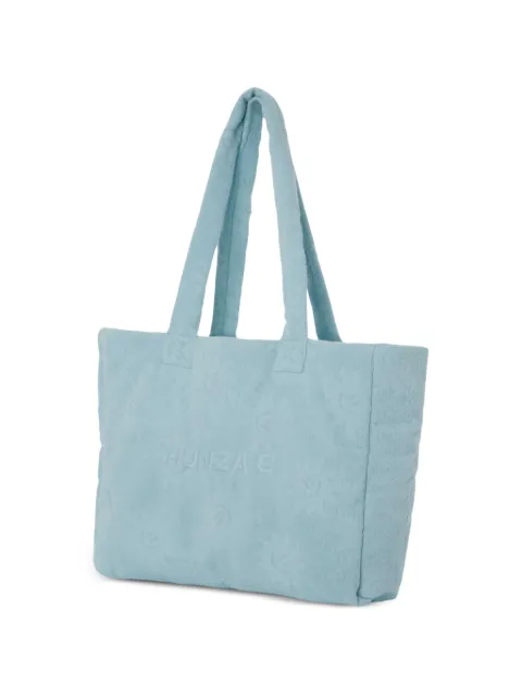 Hunza G Sunny towelling beach bag Blue BEACHBAG