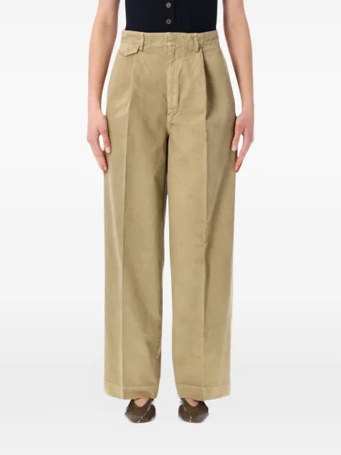 Auralee belt-loops trousers Neutrals A26SP05LF