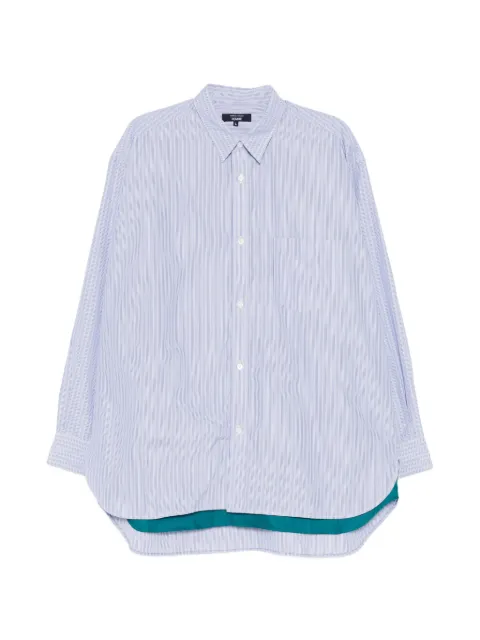 Comme des Garçons Homme striped layered shirt Blue HQB009