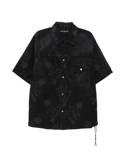 Mastermind World Aloha shirt Black MW26SE1SH001002BLK