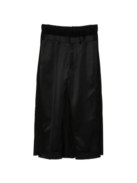 Junya Watanabe pleated-panel trousers Black JQP027
