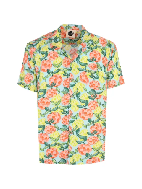 Boardies Citrus Disco camp-collar shirt Blue BSS901