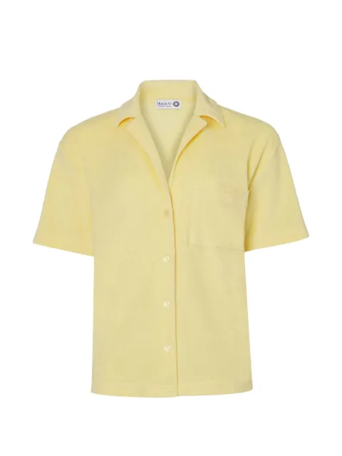 Hunza G towelling short-sleeve shirt Yellow SHORTSLEEVETOWELLI