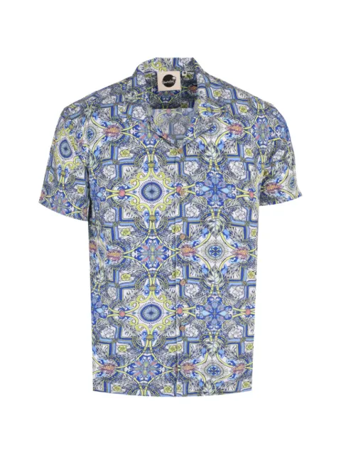 Boardies Sicilia patterned shirt Blue BSS905