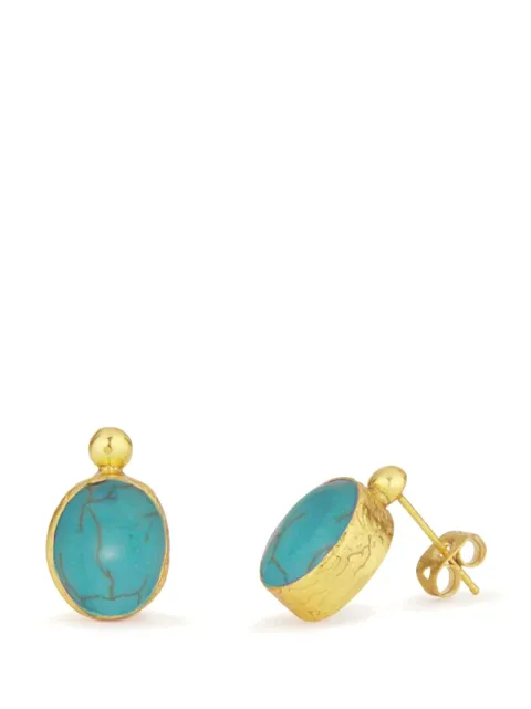Ottoman Hands turquoise Aurelia earrings Gold GEM14917AE