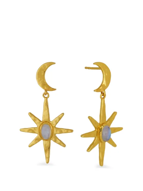 Ottoman Hands Moonstone star-drop earrings Gold CEL64SNS6710AE