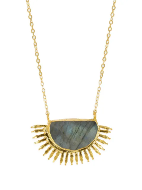 Ottoman Hands labradorite Sunrise pendant necklace Gold ETH58AN