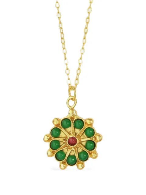 Ottoman Hands Marigold beaded necklace Gold BEA1647AN