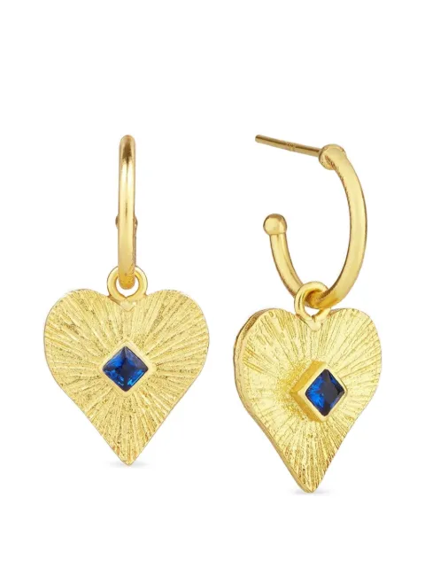Ottoman Hands heart crystal-embellished earrings Gold ETH4234E