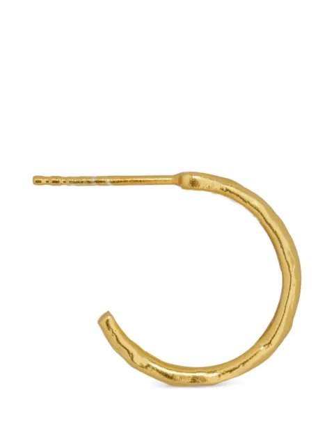 Ottoman Hands Dela textured hoop earrings Gold ETH43OAE