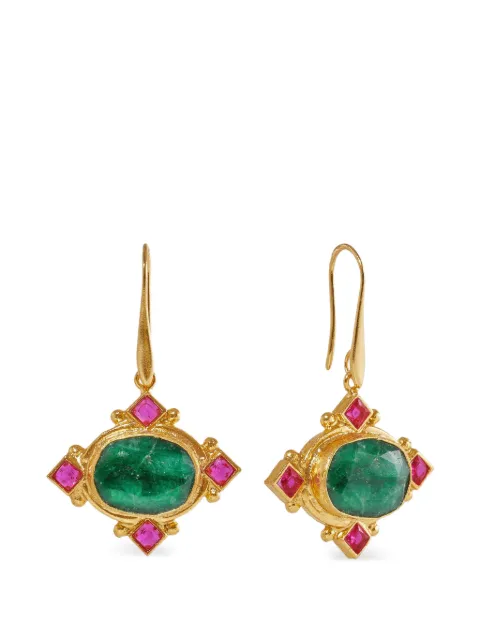 Ottoman Hands Raina crystal-embellished drop earrings Gold BEA1166AE
