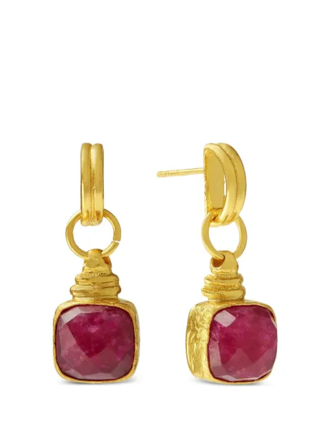 Ottoman Hands Eleanor ruby-embellished earrings Gold GEM606AE
