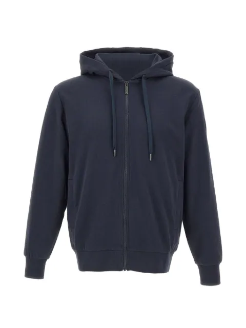 Colmar logo-patch zip-up hooded jacket Blue 82401AZ68