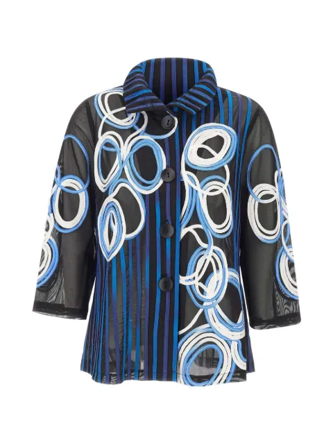 Joseph Ribkoff embroidered sheer blazer Multicolour 261904178