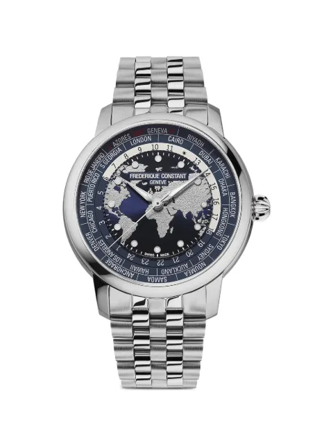 Frederique Constant Classic Worldtimer Manufacture 40mm watch Blue FC719NN3H6B