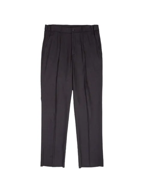 Hevo Torrecane pleated elasticated-waist trousers Black TORRECANNE21L707