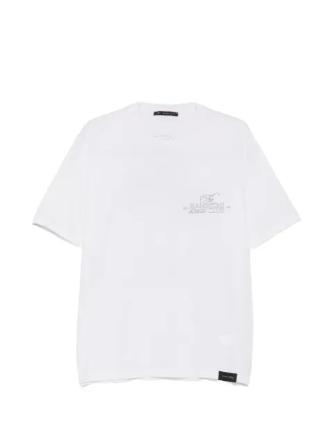 Low Brand Printed Club graphic-print T-shirt White LT26015