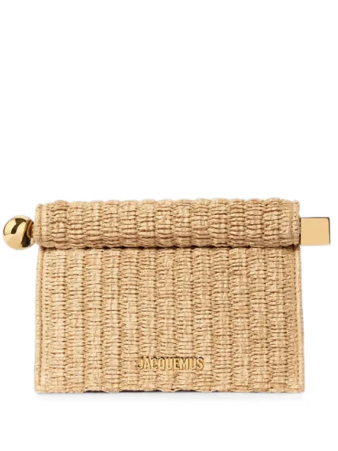 Jacquemus The small Rond Carré clutch Neutrals BAW00392AW00603