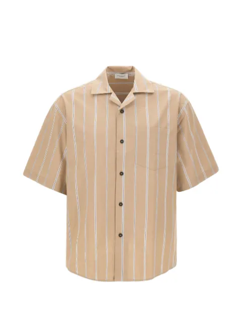Paolo Pecora striped boxy-fit shirt Neutrals G0921580RA11
