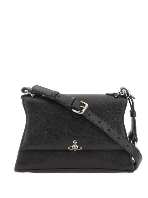 Vivienne Westwood small Bianca leather cross body bag Black 4603000LWL00BXN404
