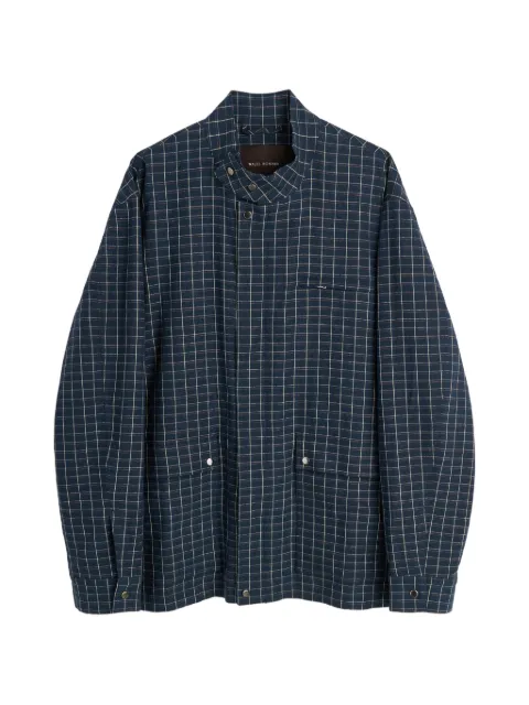 Wales Bonner Vision Field check-pattern jacket Blue US26JA09LI01501
