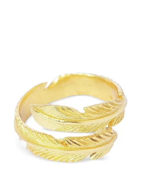 Ottoman Hands feather wrap ring Gold FAU10AR