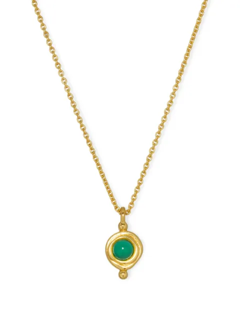 Ottoman Hands May birthstone pendant necklace Gold GEM1302DN