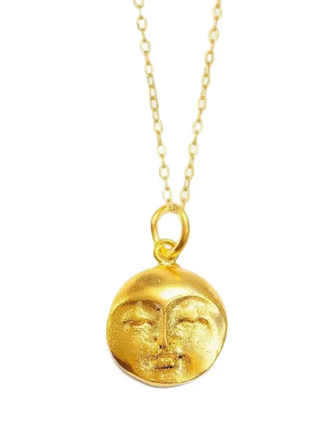 Ottoman Hands moon-face pendant necklace Gold SNS10AN
