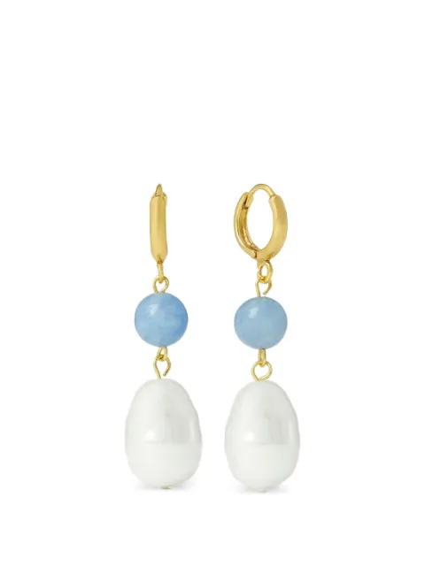 Ottoman Hands Dawn chalcedony earrings Gold BEA3212A