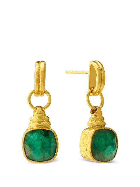 Ottoman Hands Eleanor emerald drop earrings Gold GEM6015AE