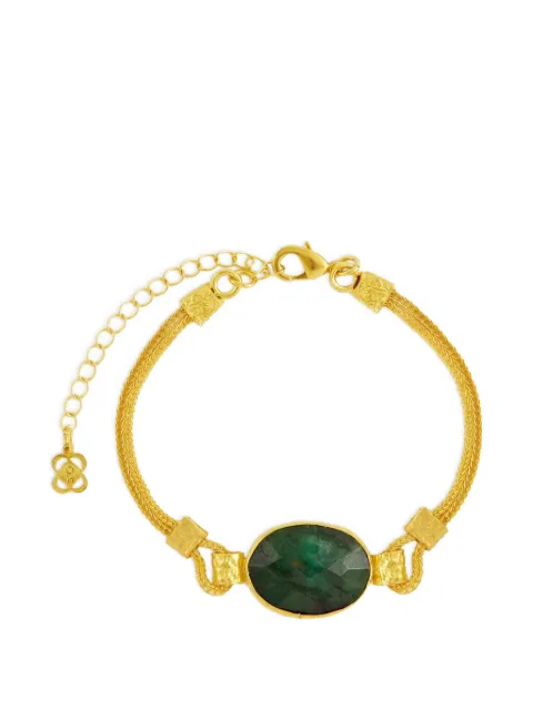 Ottoman Hands Daphne emerald chain bracelet Gold 1S6AB