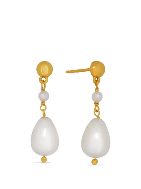 Ottoman Hands Kyra pearl drop earrings Gold BEA1520A12AE