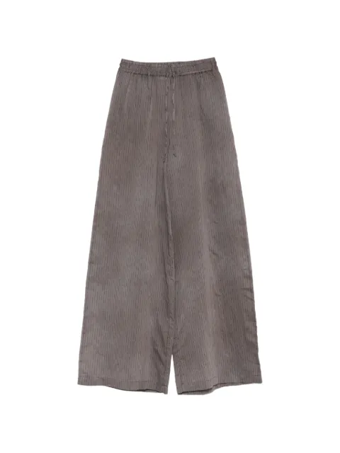 Roberto Collina striped-pattern trousers Brown 261FXA5306308MORO