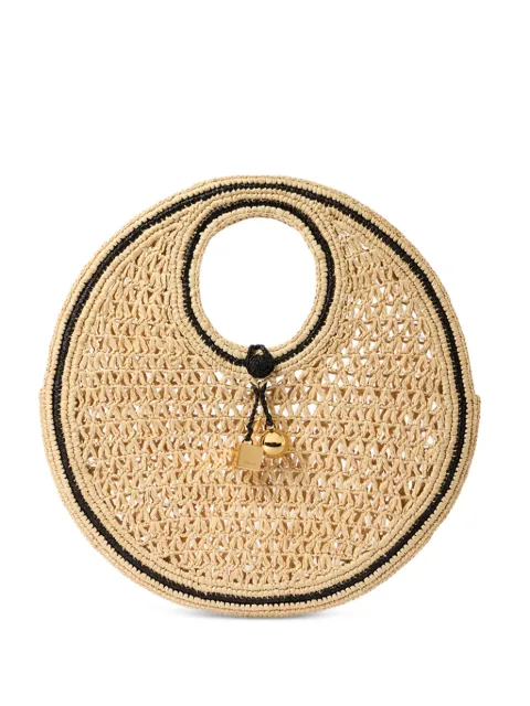 Jacquemus The Spiaggia small round bag Neutrals BAW00420AW00513