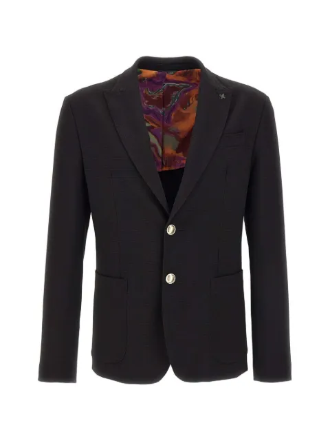 Ungaro jewel-button peak-lapel blazer Black U2019AJMG5527EJ80