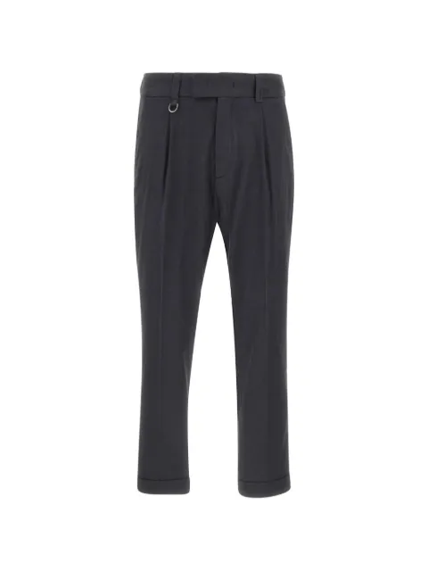 Paolo Pecora pleated turned-up trousers Grey B1263632