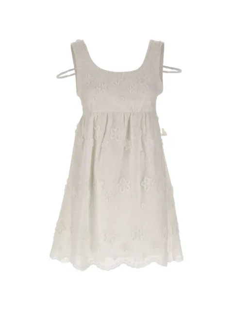 The Garment Fleur Bra embroidered mini dress Neutrals 22432001