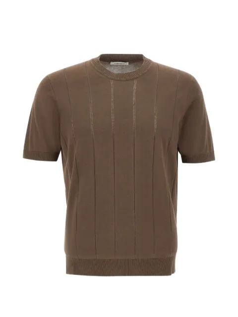 Kangra flat-rib cotton sweater Brown 301621065