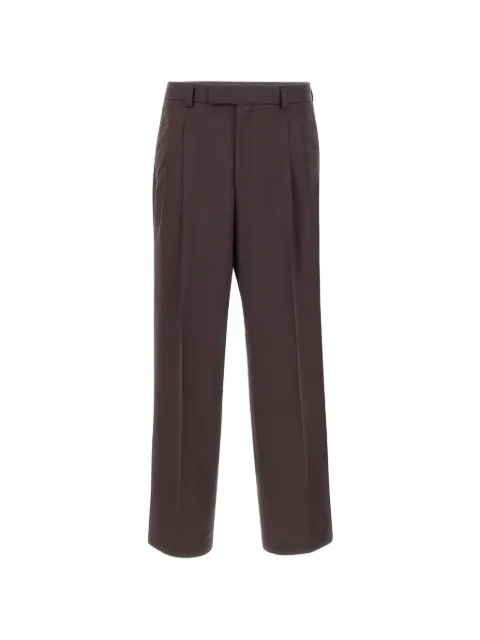 BOSS pleated twill trousers Brown 50561961