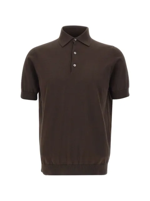 Filippo De Laurentiis knitted polo shirt Brown PL1MCCR14R190