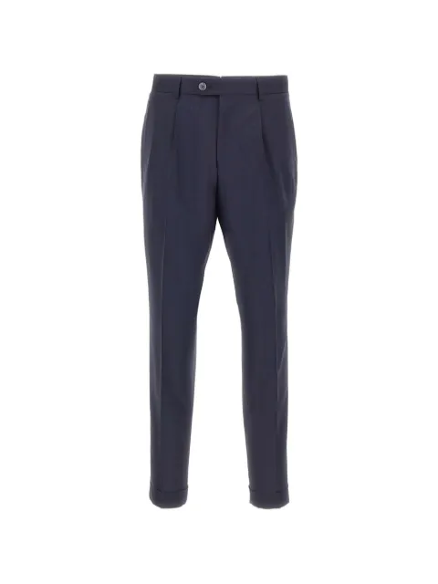BOSS pleated straight-leg trousers Blue 50560833